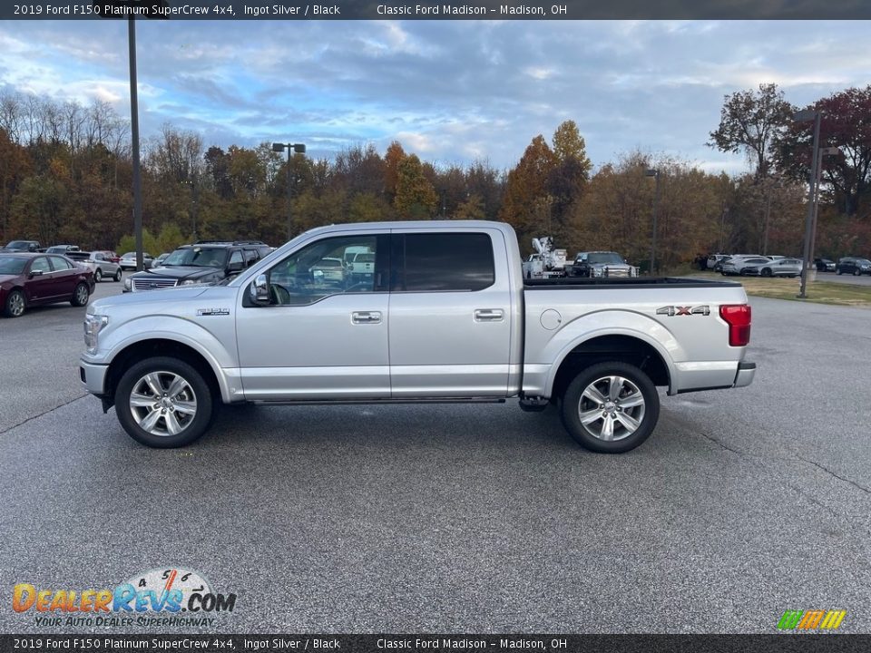 2019 Ford F150 Platinum SuperCrew 4x4 Ingot Silver / Black Photo #8