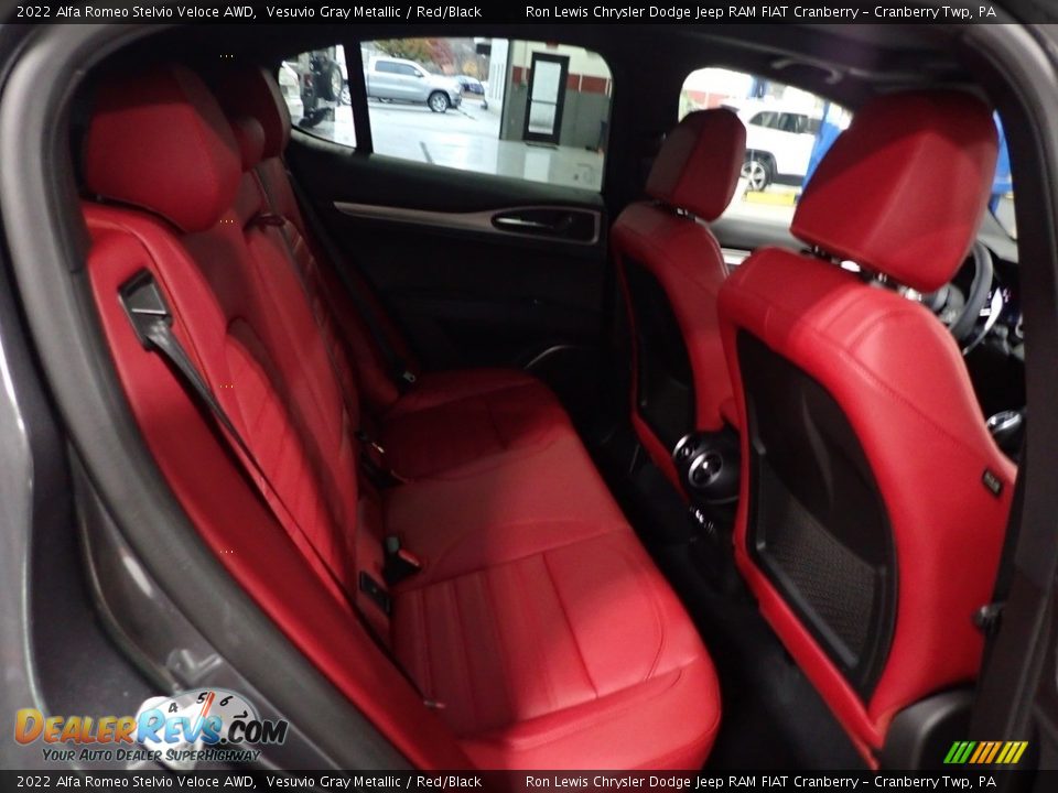 Rear Seat of 2022 Alfa Romeo Stelvio Veloce AWD Photo #11