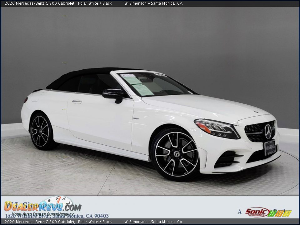 2020 Mercedes-Benz C 300 Cabriolet Polar White / Black Photo #1