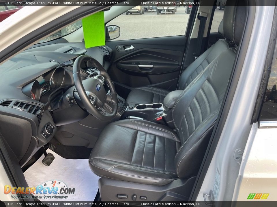 2016 Ford Escape Titanium 4WD White Platinum Metallic / Charcoal Black Photo #11