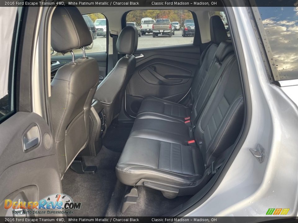 2016 Ford Escape Titanium 4WD White Platinum Metallic / Charcoal Black Photo #13