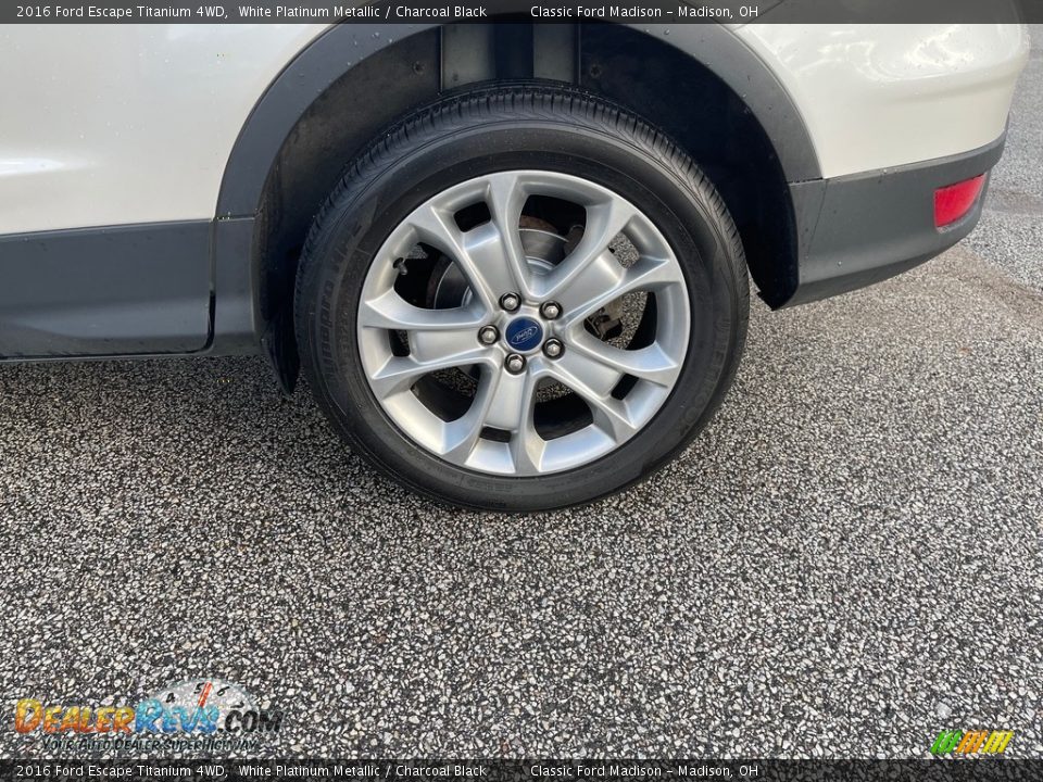 2016 Ford Escape Titanium 4WD White Platinum Metallic / Charcoal Black Photo #16