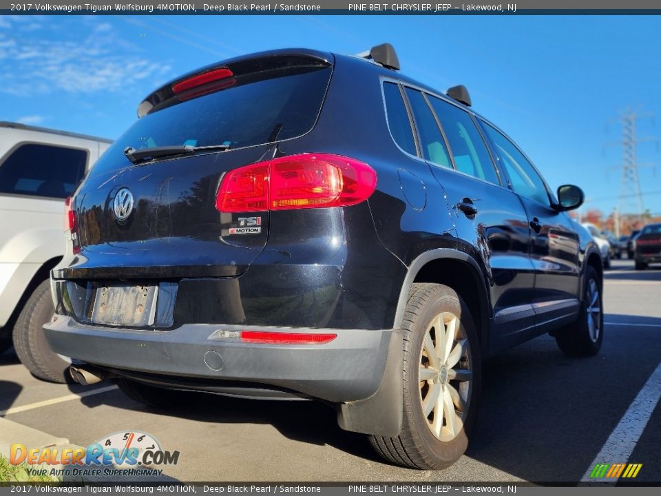 2017 Volkswagen Tiguan Wolfsburg 4MOTION Deep Black Pearl / Sandstone Photo #5