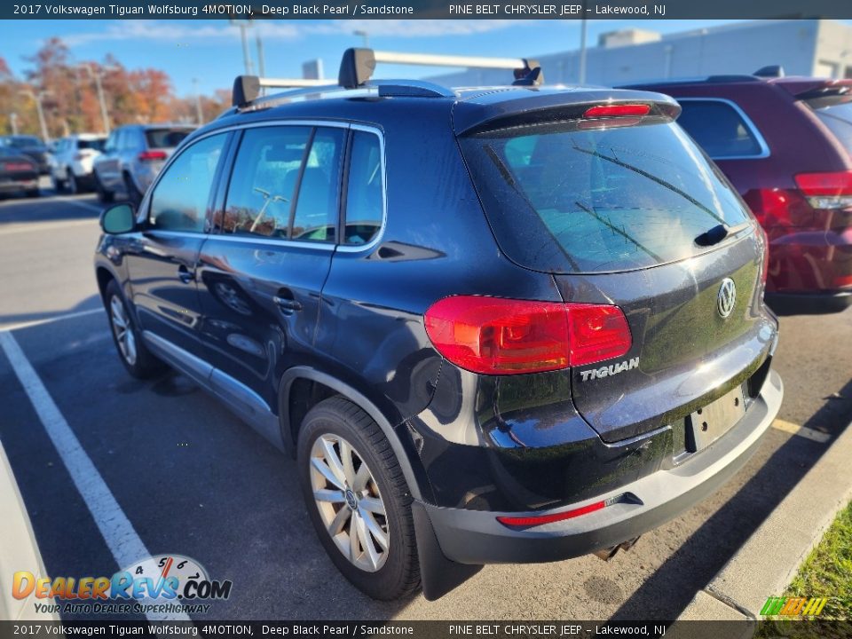 2017 Volkswagen Tiguan Wolfsburg 4MOTION Deep Black Pearl / Sandstone Photo #6