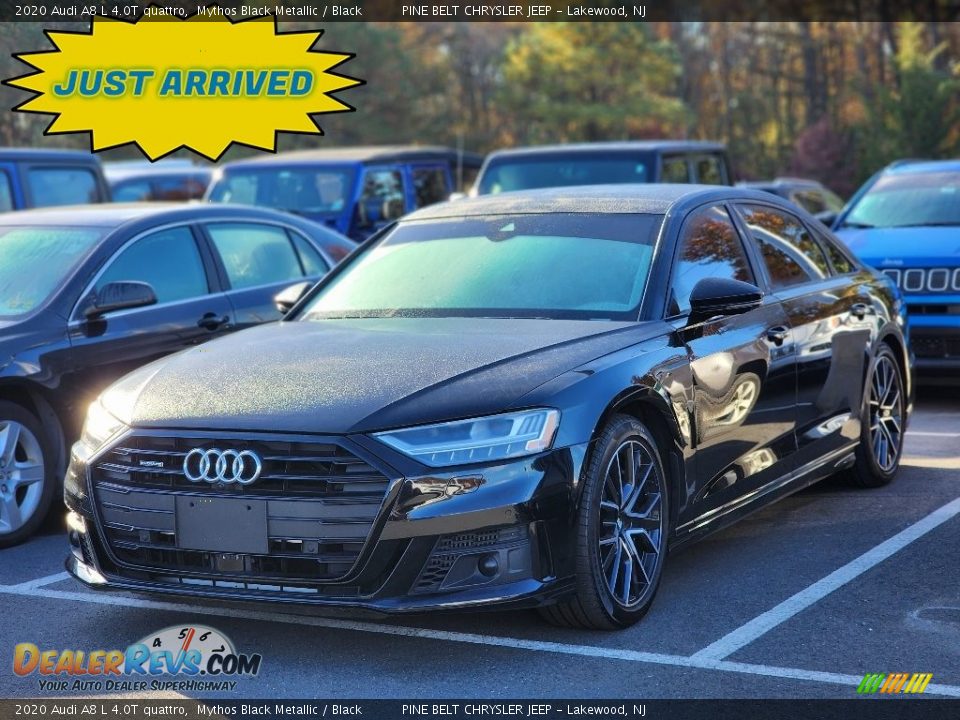 2020 Audi A8 L 4.0T quattro Mythos Black Metallic / Black Photo #1