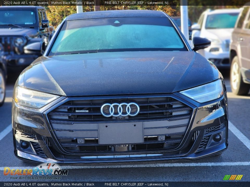 2020 Audi A8 L 4.0T quattro Mythos Black Metallic / Black Photo #3