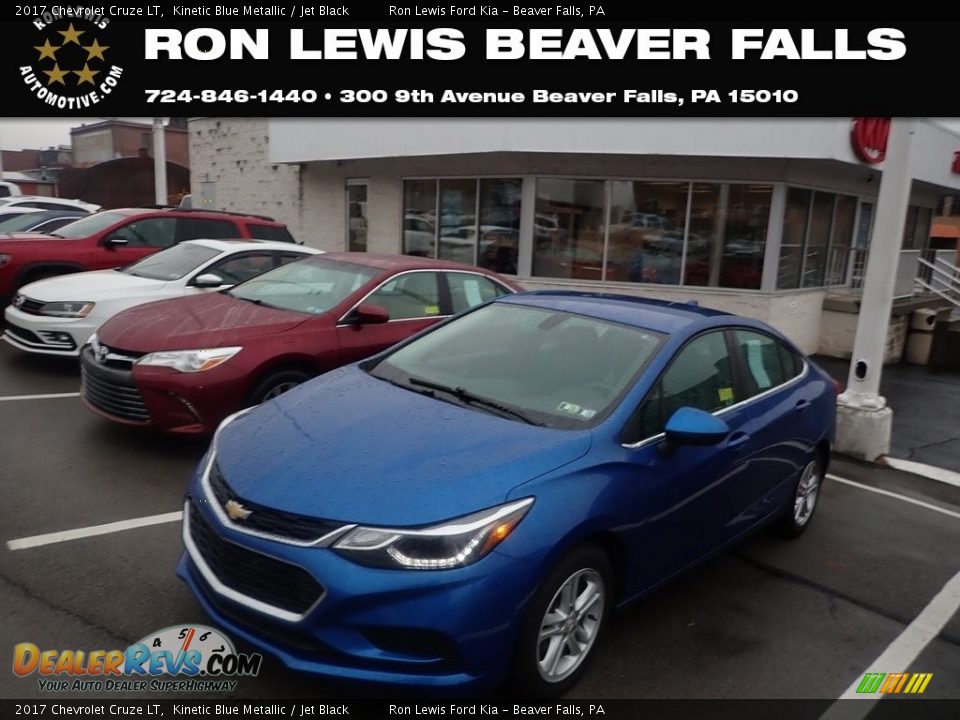 2017 Chevrolet Cruze LT Kinetic Blue Metallic / Jet Black Photo #1