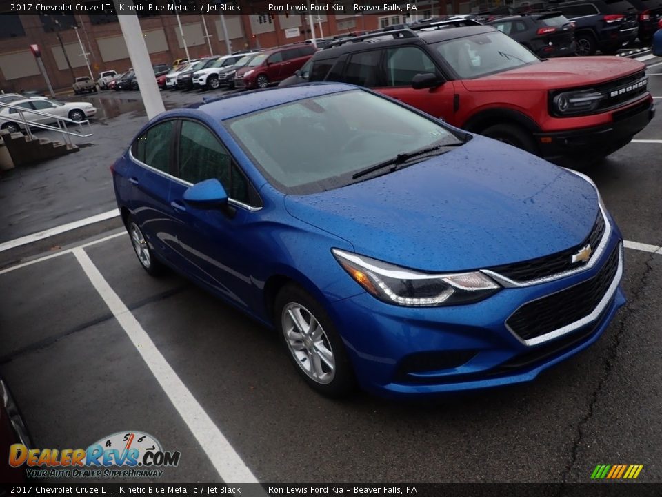 2017 Chevrolet Cruze LT Kinetic Blue Metallic / Jet Black Photo #3