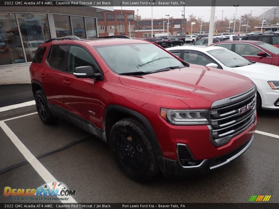 2022 GMC Acadia AT4 AWD Cayenne Red Tintcoat / Jet Black Photo #3