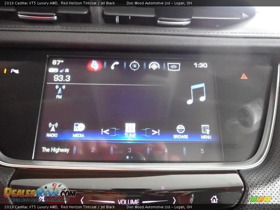2019 Cadillac XT5 Luxury AWD Red Horizon Tintcoat / Jet Black Photo #2