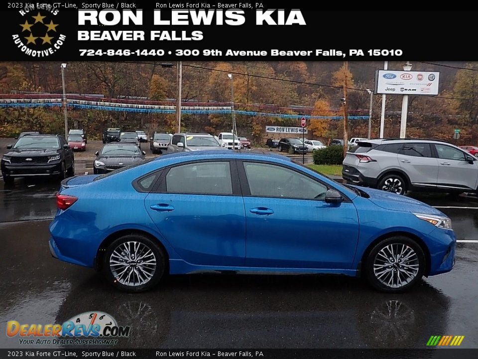 2023 Kia Forte GT-Line Sporty Blue / Black Photo #1