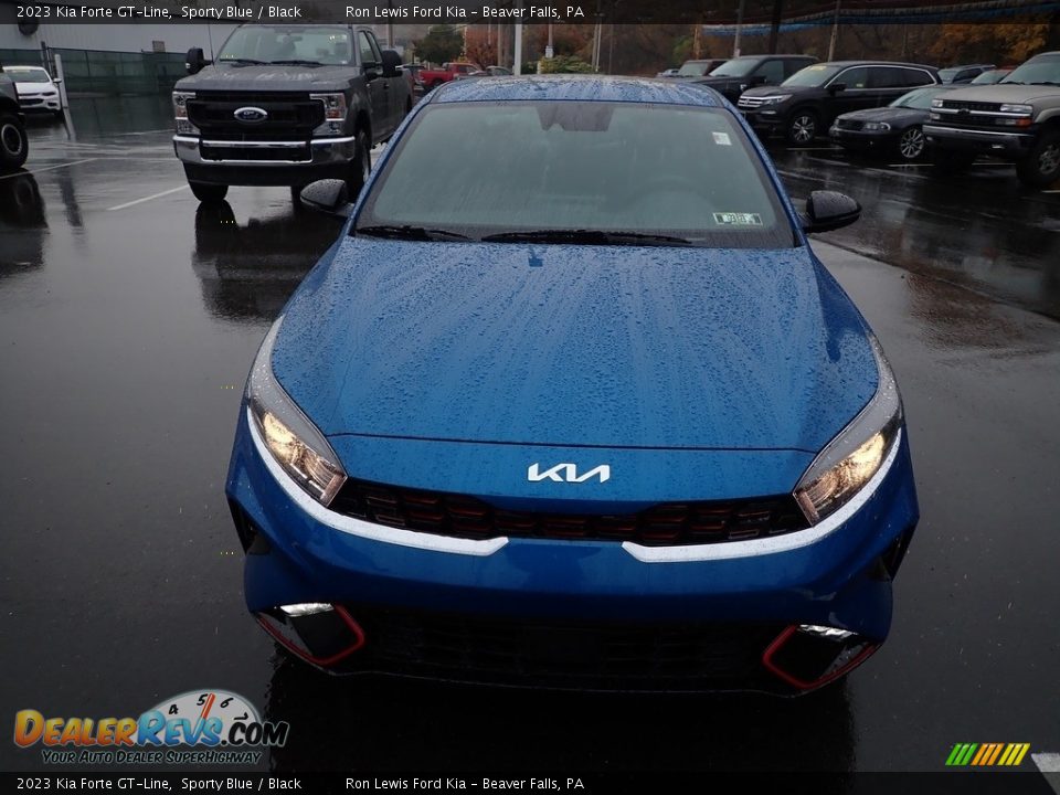 2023 Kia Forte GT-Line Sporty Blue / Black Photo #3