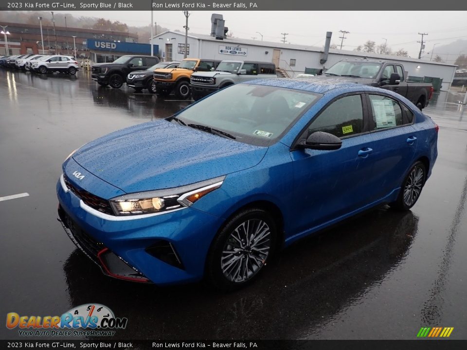 Sporty Blue 2023 Kia Forte GT-Line Photo #4