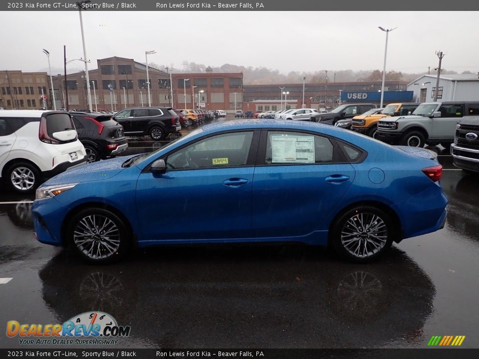 2023 Kia Forte GT-Line Sporty Blue / Black Photo #5