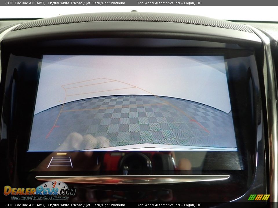 2018 Cadillac ATS AWD Crystal White Tricoat / Jet Black/Light Platinum Photo #3