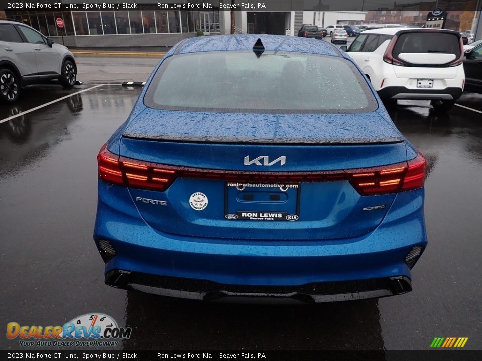 2023 Kia Forte GT-Line Sporty Blue / Black Photo #7