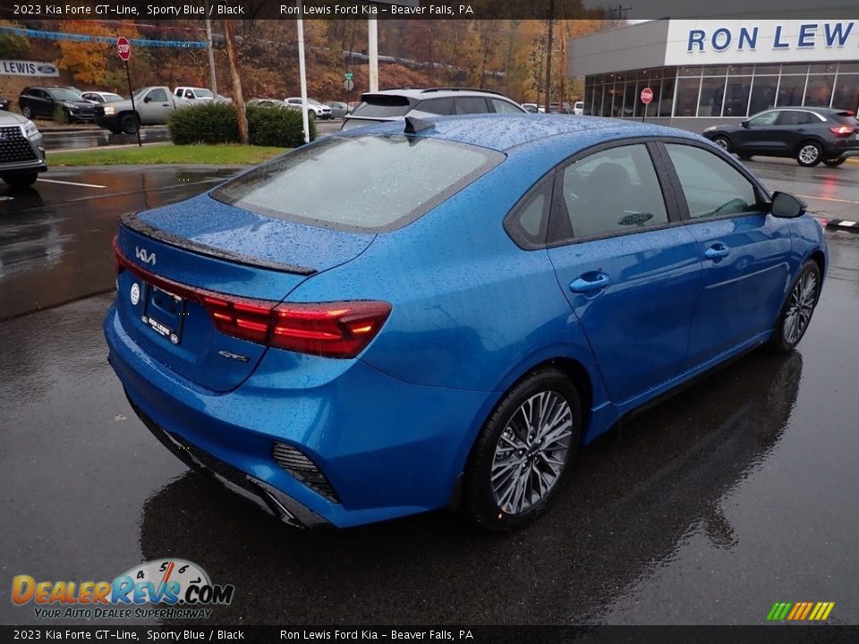 2023 Kia Forte GT-Line Sporty Blue / Black Photo #8