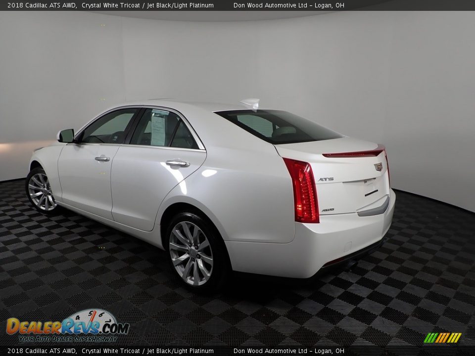 2018 Cadillac ATS AWD Crystal White Tricoat / Jet Black/Light Platinum Photo #8