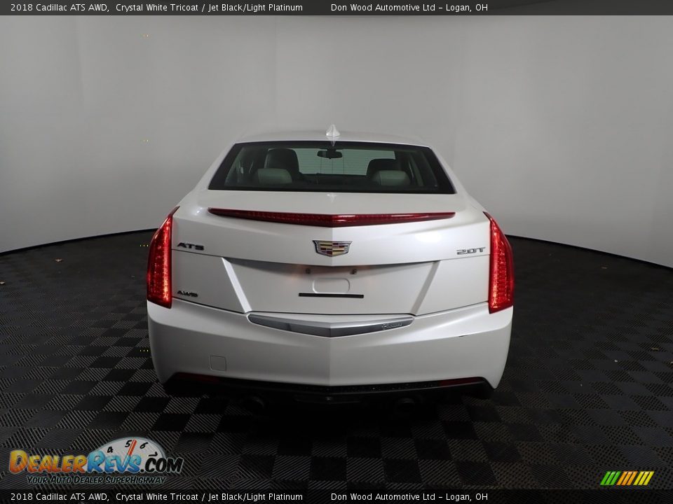 2018 Cadillac ATS AWD Crystal White Tricoat / Jet Black/Light Platinum Photo #9