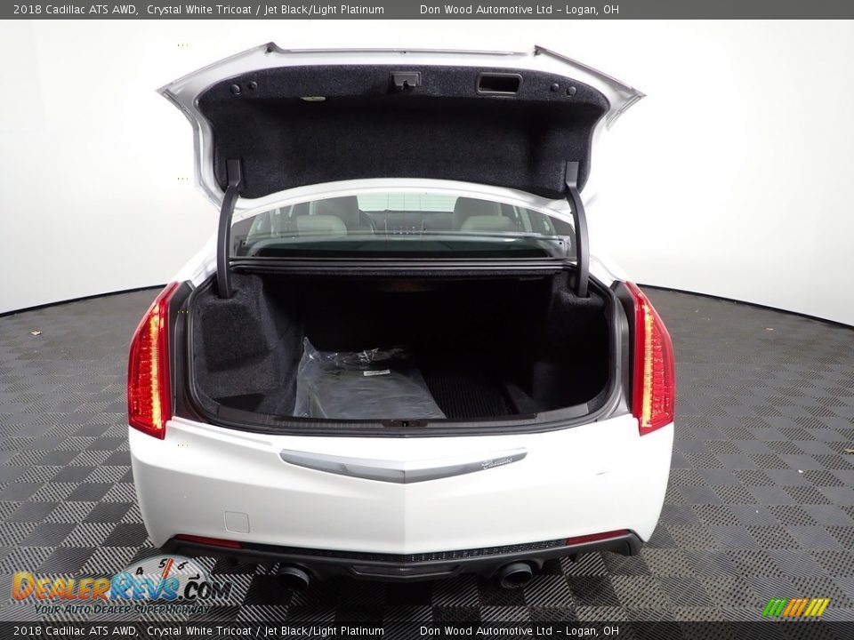 2018 Cadillac ATS AWD Crystal White Tricoat / Jet Black/Light Platinum Photo #10