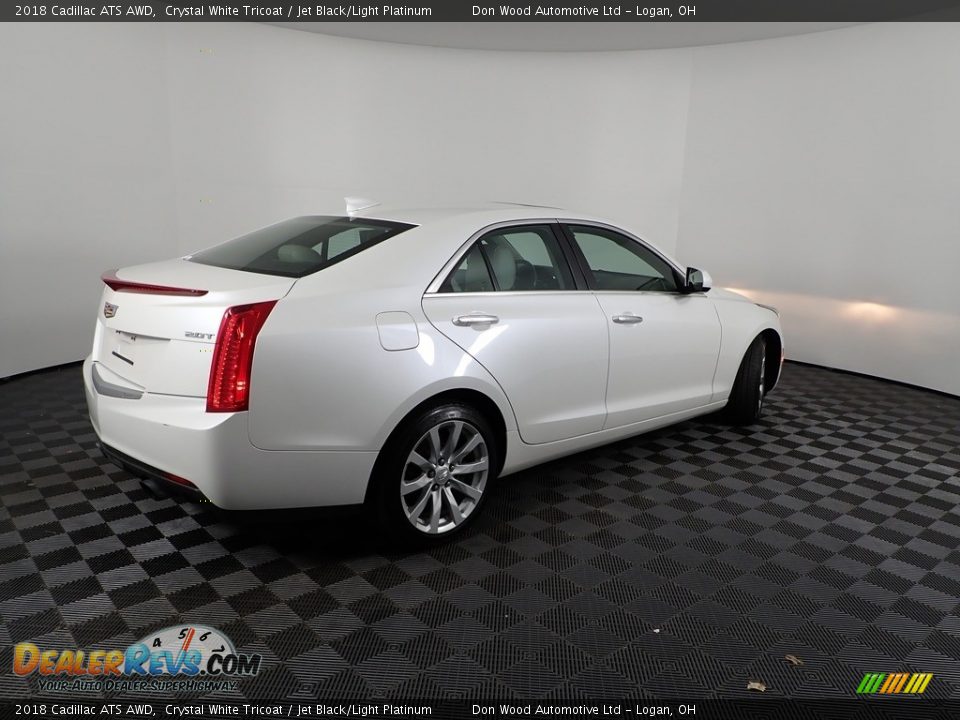 2018 Cadillac ATS AWD Crystal White Tricoat / Jet Black/Light Platinum Photo #12