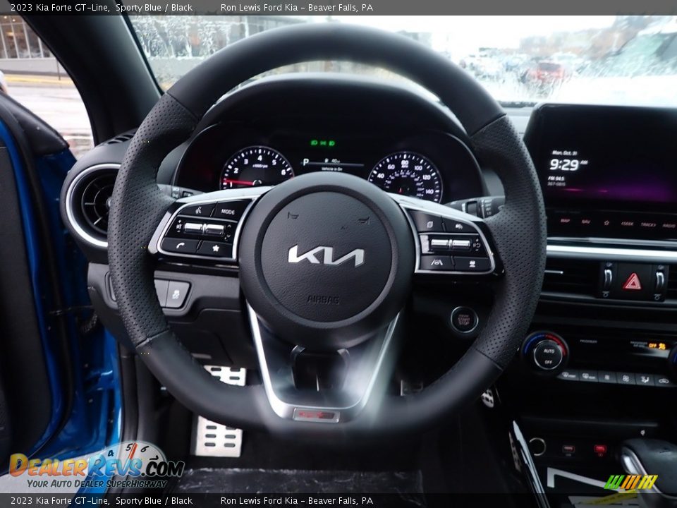 2023 Kia Forte GT-Line Sporty Blue / Black Photo #19