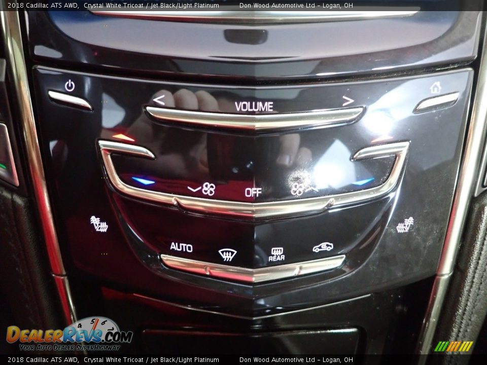 2018 Cadillac ATS AWD Crystal White Tricoat / Jet Black/Light Platinum Photo #21