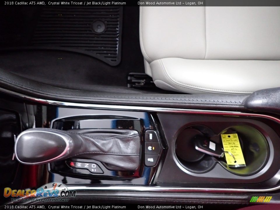 2018 Cadillac ATS AWD Crystal White Tricoat / Jet Black/Light Platinum Photo #22