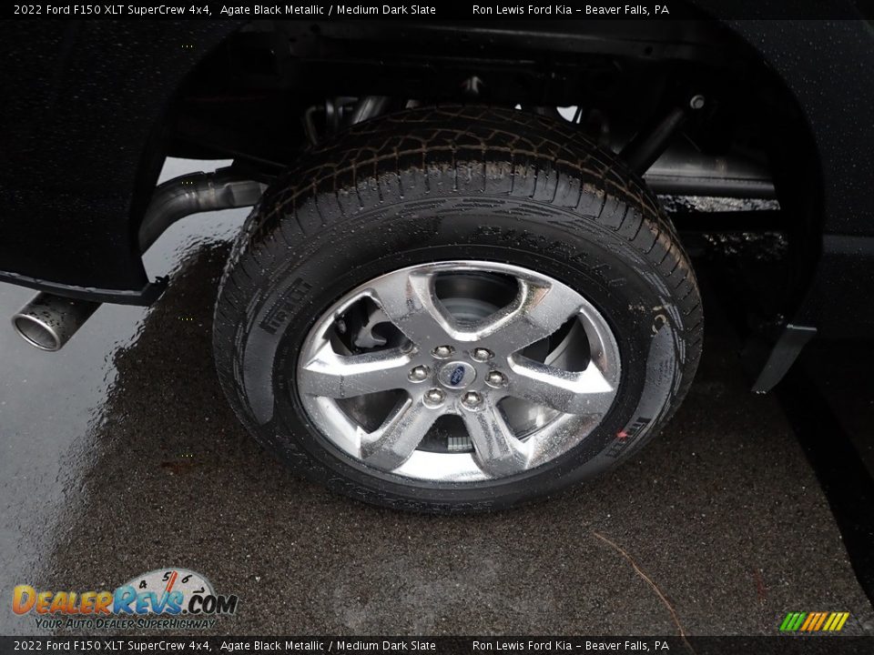 2022 Ford F150 XLT SuperCrew 4x4 Agate Black Metallic / Medium Dark Slate Photo #9