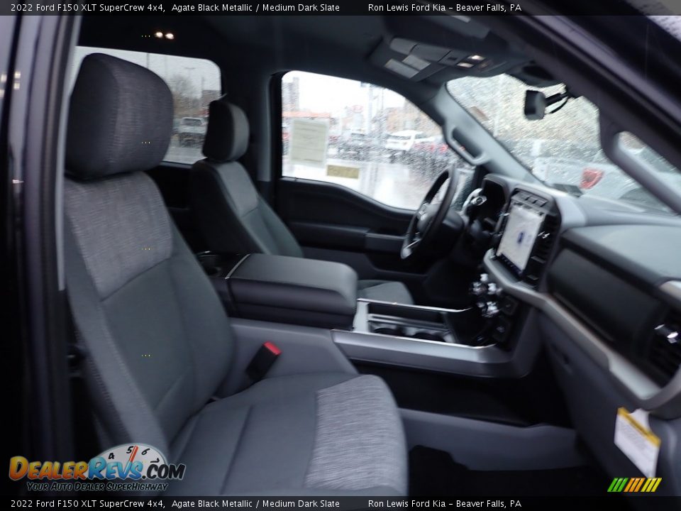 2022 Ford F150 XLT SuperCrew 4x4 Agate Black Metallic / Medium Dark Slate Photo #12