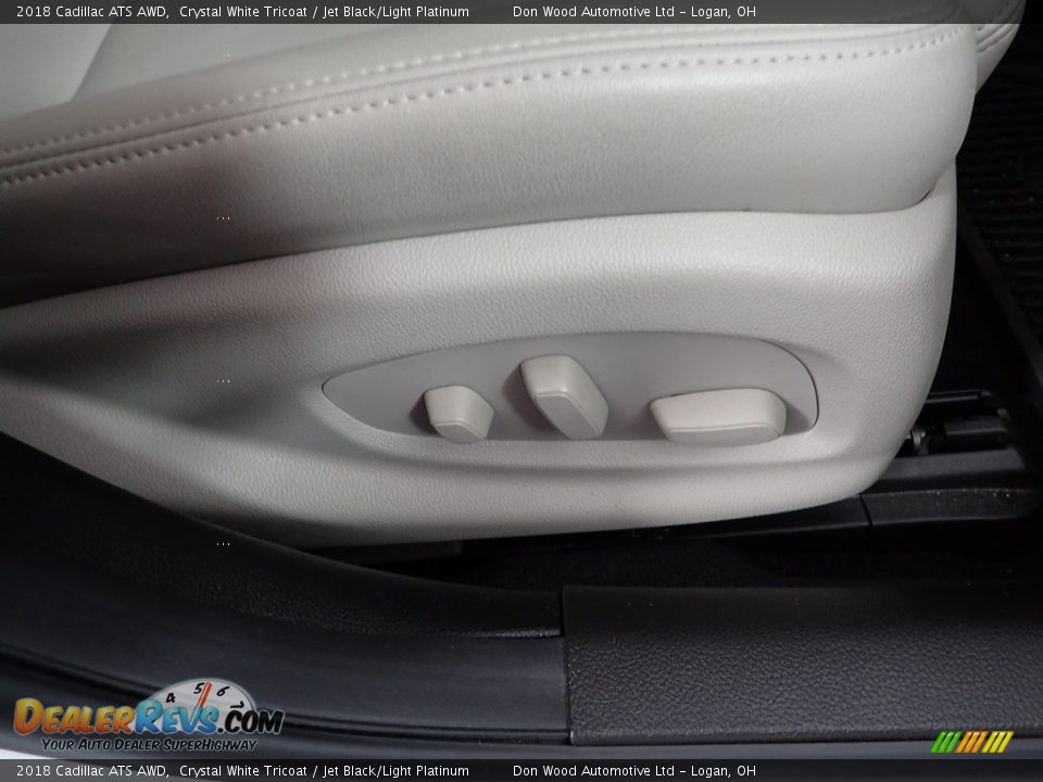 2018 Cadillac ATS AWD Crystal White Tricoat / Jet Black/Light Platinum Photo #29