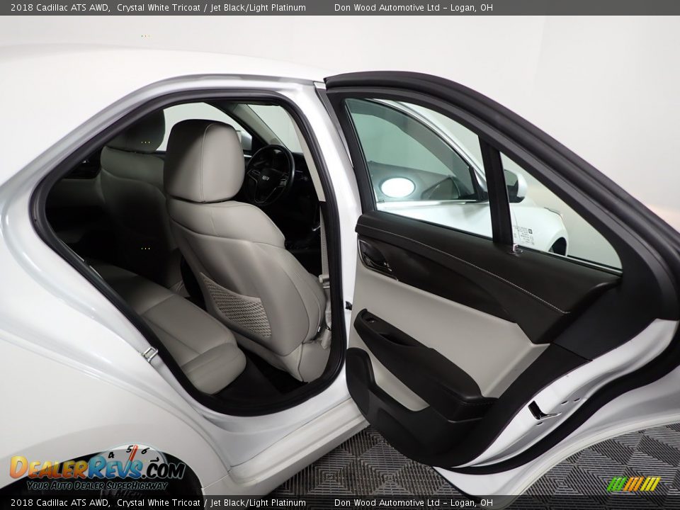2018 Cadillac ATS AWD Crystal White Tricoat / Jet Black/Light Platinum Photo #30