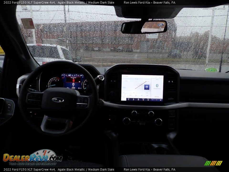 2022 Ford F150 XLT SuperCrew 4x4 Agate Black Metallic / Medium Dark Slate Photo #14