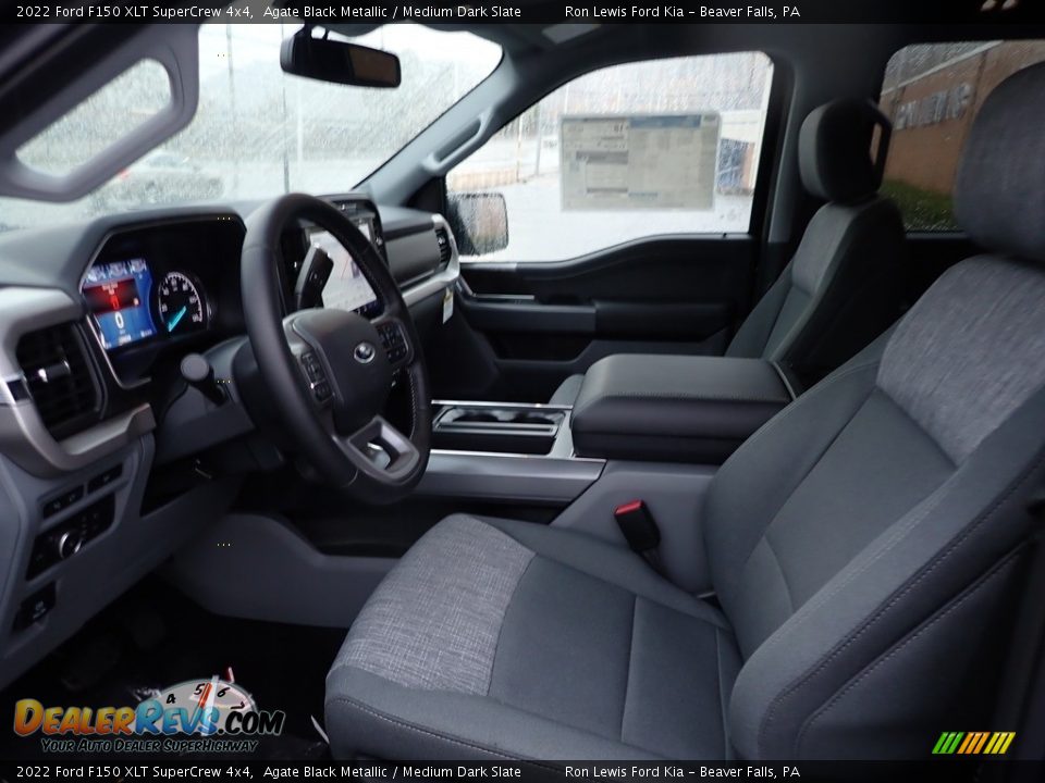 2022 Ford F150 XLT SuperCrew 4x4 Agate Black Metallic / Medium Dark Slate Photo #15