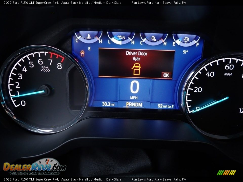2022 Ford F150 XLT SuperCrew 4x4 Agate Black Metallic / Medium Dark Slate Photo #17