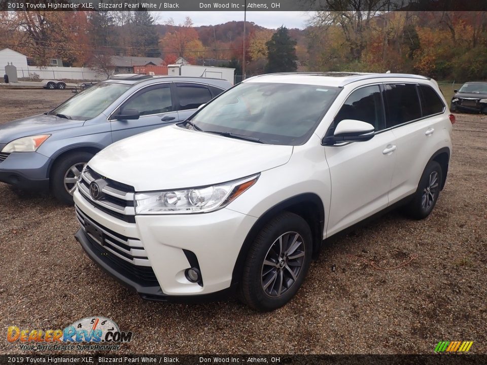 2019 Toyota Highlander XLE Blizzard Pearl White / Black Photo #7