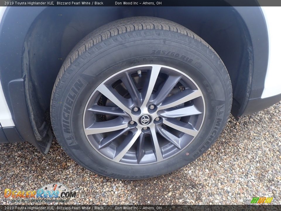 2019 Toyota Highlander XLE Blizzard Pearl White / Black Photo #12