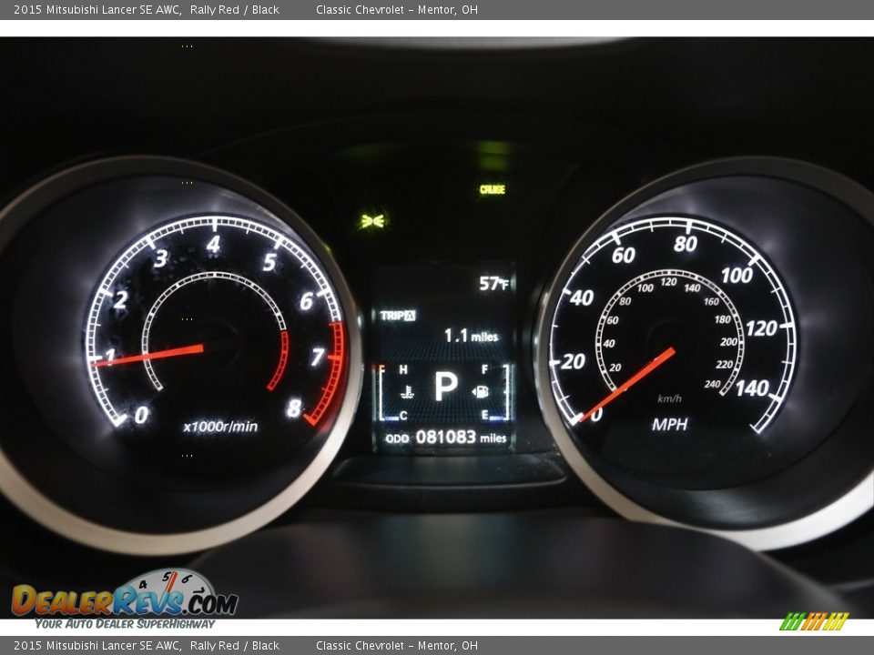 2015 Mitsubishi Lancer SE AWC Gauges Photo #8