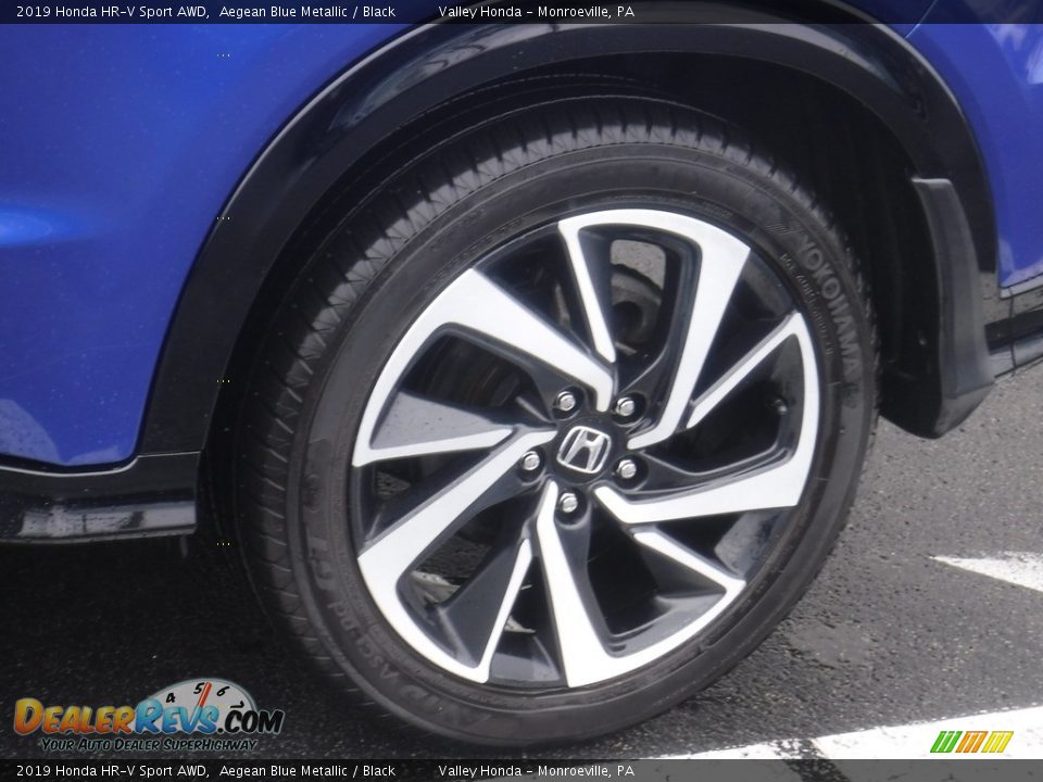 2019 Honda HR-V Sport AWD Aegean Blue Metallic / Black Photo #3