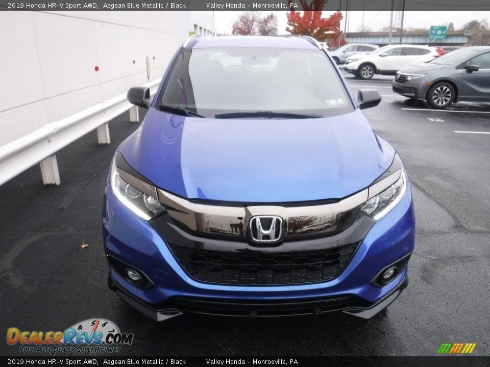 2019 Honda HR-V Sport AWD Aegean Blue Metallic / Black Photo #4