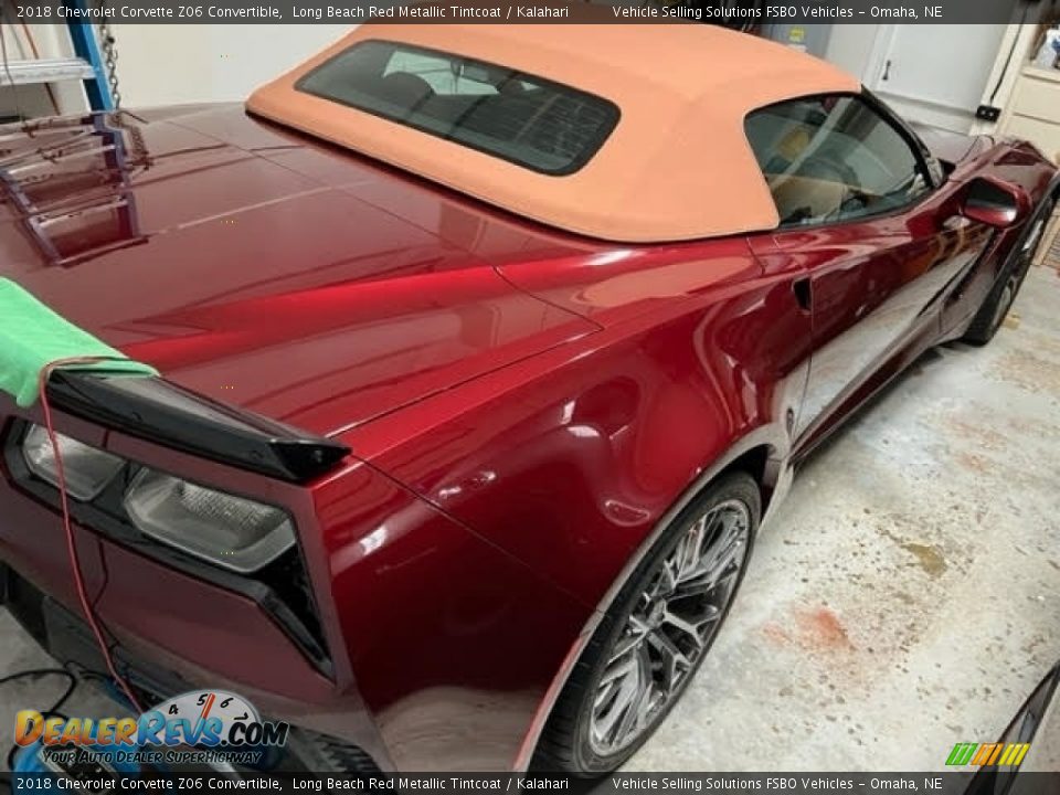 2018 Chevrolet Corvette Z06 Convertible Long Beach Red Metallic Tintcoat / Kalahari Photo #3