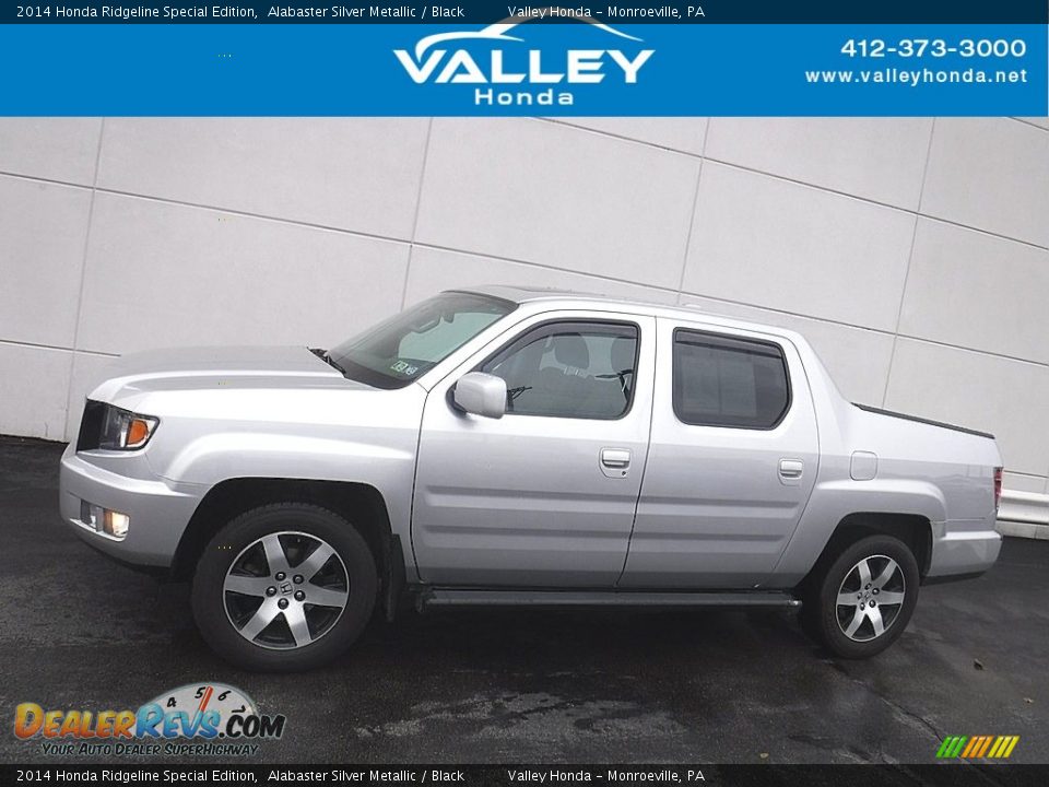 2014 Honda Ridgeline Special Edition Alabaster Silver Metallic / Black Photo #2