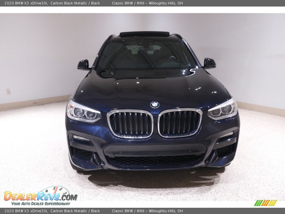 2020 BMW X3 xDrive30i Carbon Black Metallic / Black Photo #2