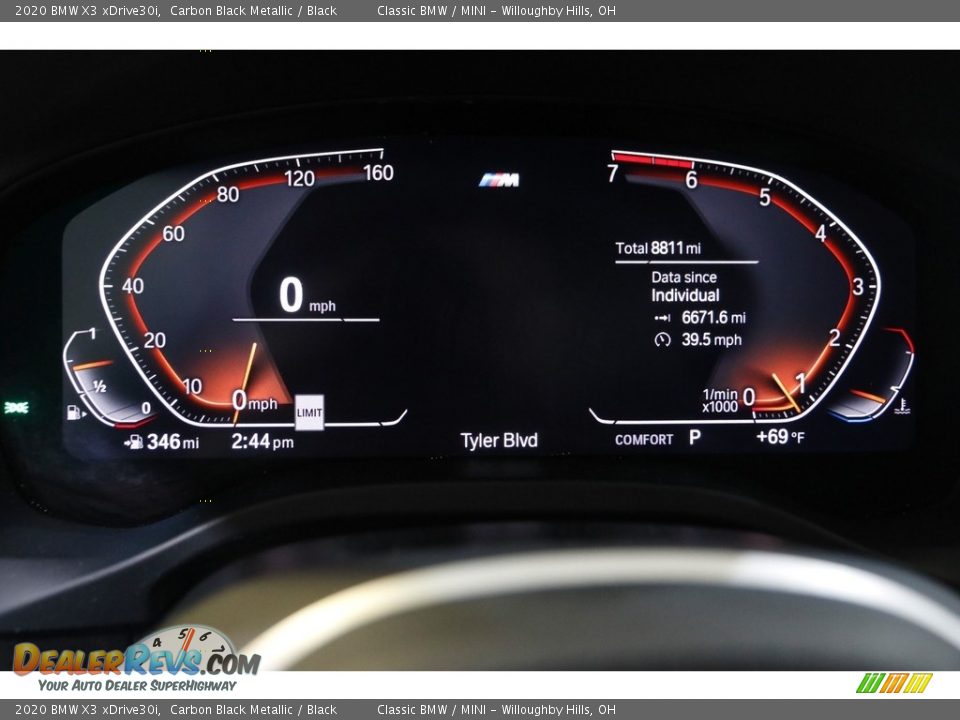 2020 BMW X3 xDrive30i Gauges Photo #8