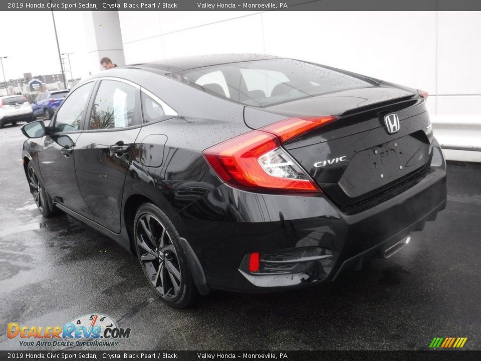2019 Honda Civic Sport Sedan Crystal Black Pearl / Black Photo #9