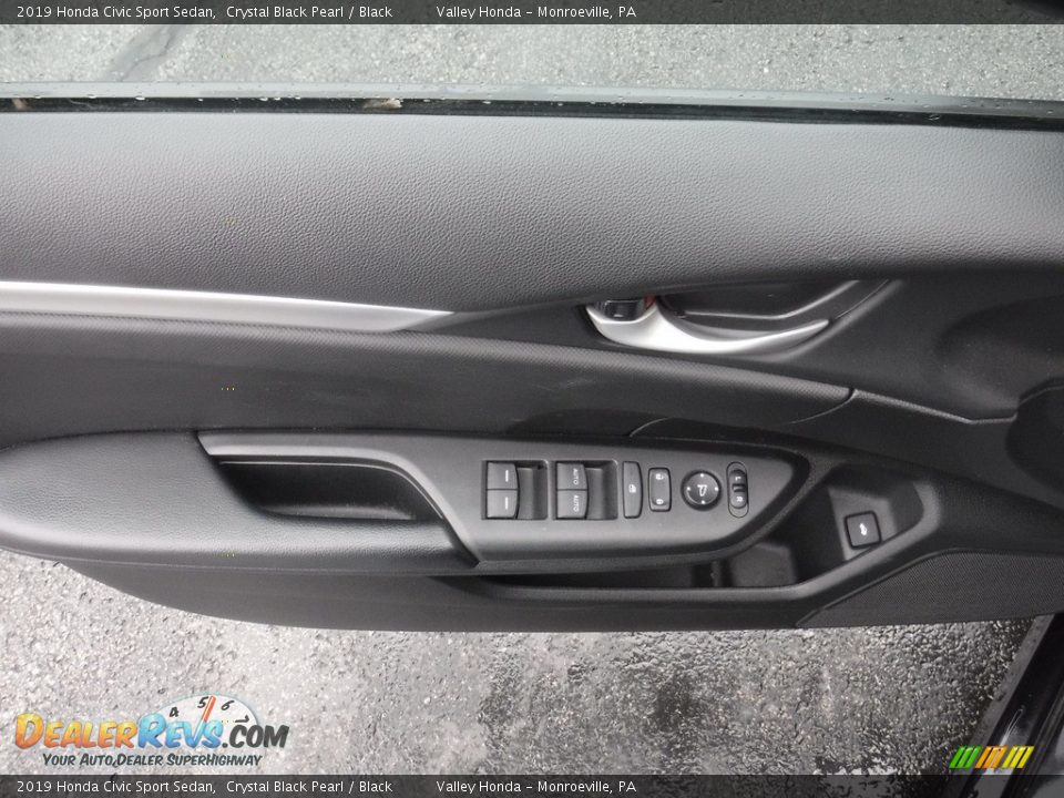 2019 Honda Civic Sport Sedan Crystal Black Pearl / Black Photo #11