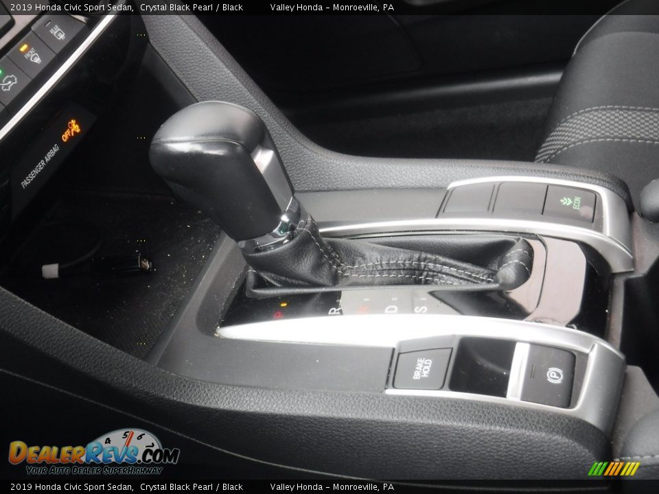 2019 Honda Civic Sport Sedan Crystal Black Pearl / Black Photo #15