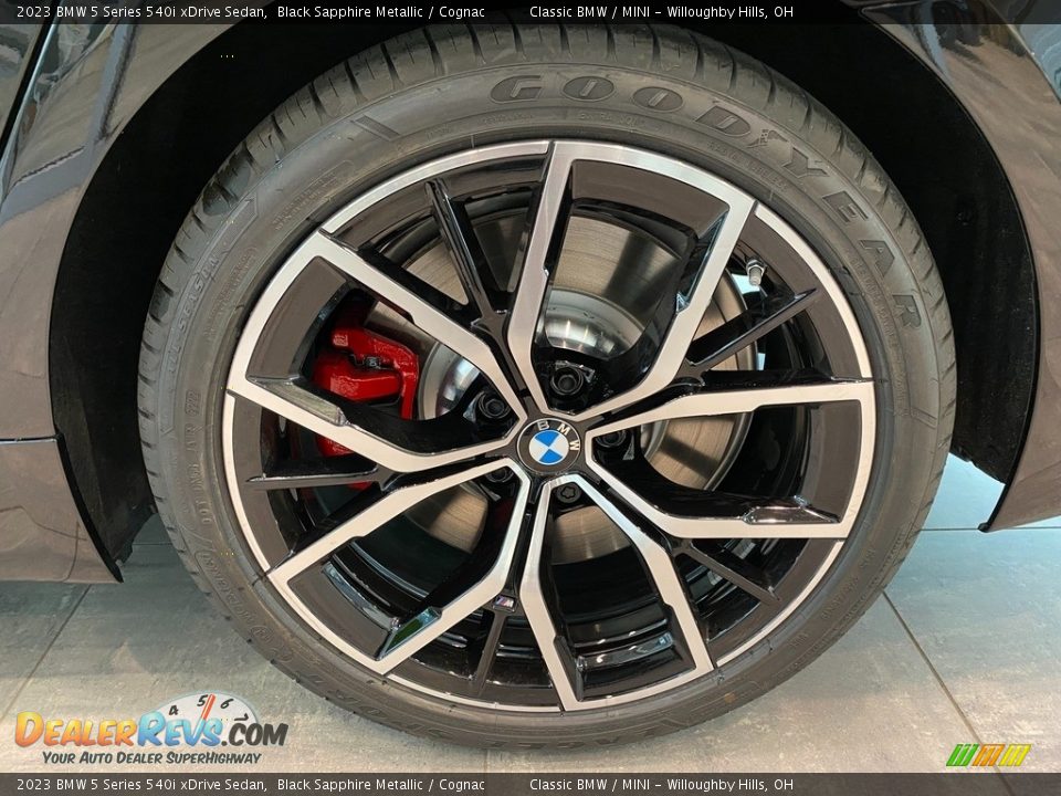 2023 BMW 5 Series 540i xDrive Sedan Black Sapphire Metallic / Cognac Photo #3