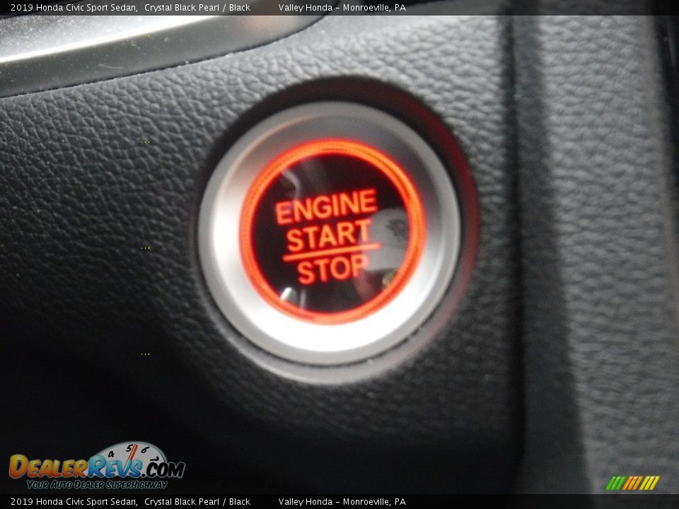 2019 Honda Civic Sport Sedan Crystal Black Pearl / Black Photo #19