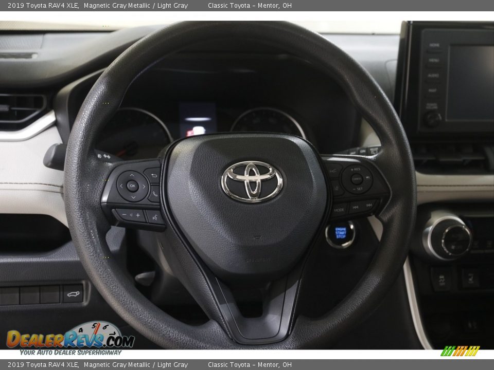 2019 Toyota RAV4 XLE Magnetic Gray Metallic / Light Gray Photo #7